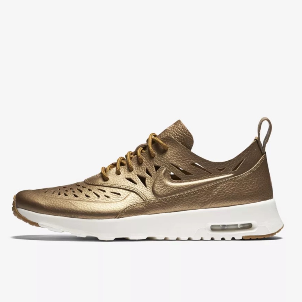 RARE Nike Gold Cut-out Air Max Thea Joli